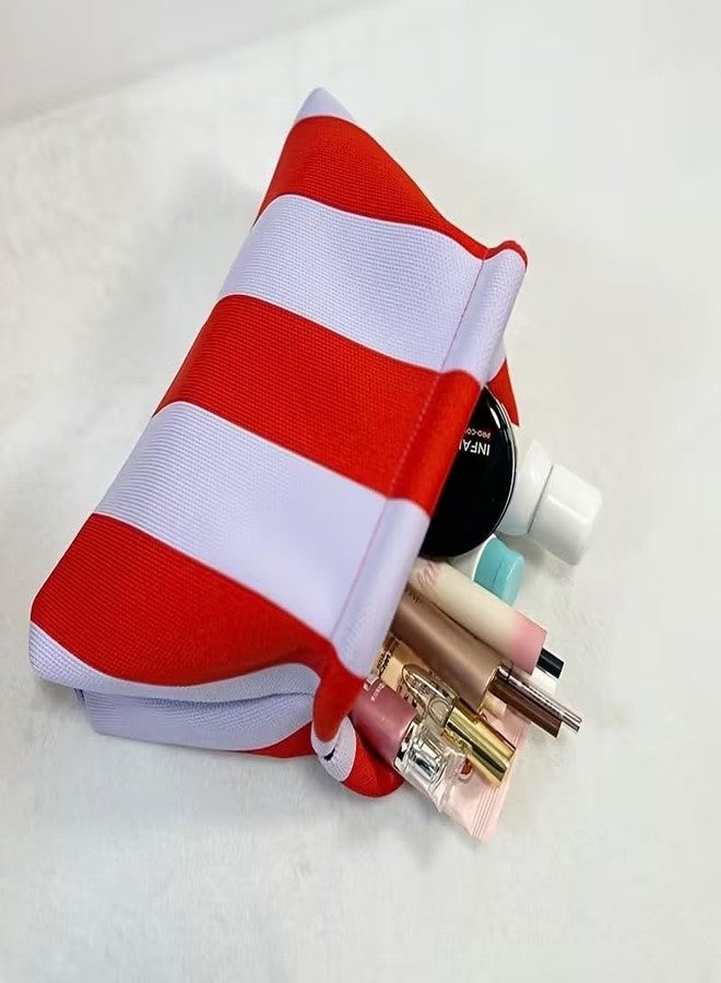 كون حقيبة يد نسائية من Kawn® بتصميم كروشيه مخطط | حقيبة كتف منسوجة يدوياً | حقيبة يد أنيقة بتصميم مميز وقفل كبس، مناسبة للاستخدام اليومي والنزهات - Image 4